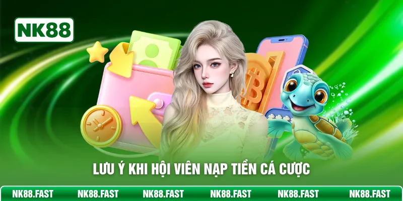 Lưu ý khi hội viên nạp tiền cá cược
